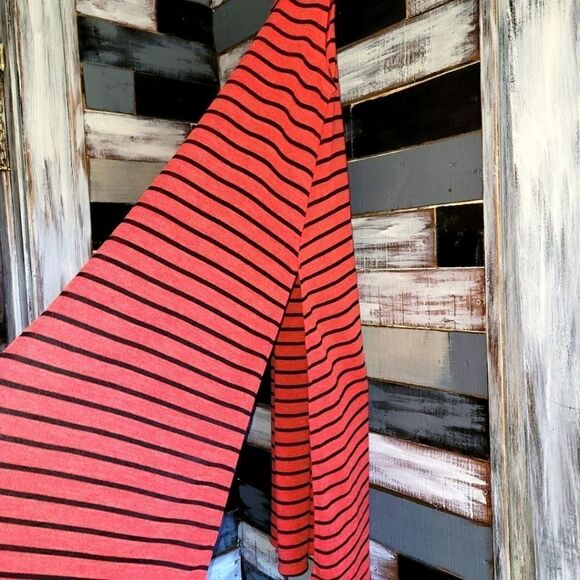 Lularoe Striped Joy Coverup Long Vest - Picture 5 of 5